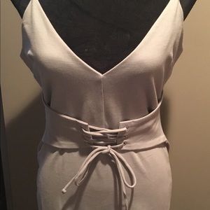 A 4SI3NNAI Sleeveless Cinched mauve dress